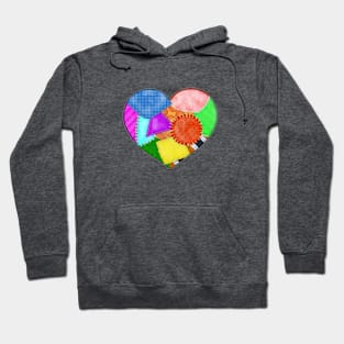 Patchwork Heart Hoodie